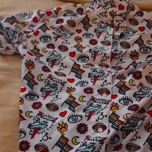 Colorful Patterned Womens Shirt
